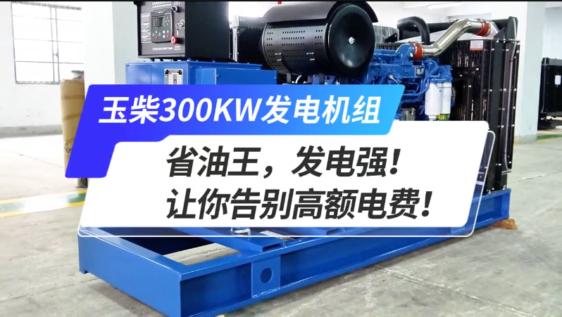 「視頻」玉柴300kw發電機組，省油王，發電強！讓你告別高額電費！ 
